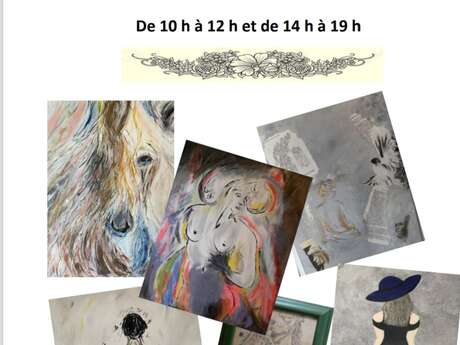 Exposition de peintures de Claudie Goemaere à Capdenac le haut