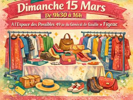 Vide-dressing spécial adultes à l'Espace des Possibles à Figeac