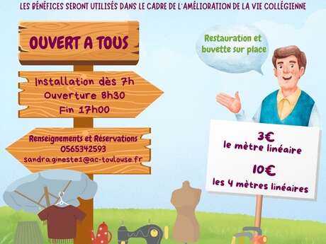 Vide-greniers au collège Marcel Masbou à Figeac