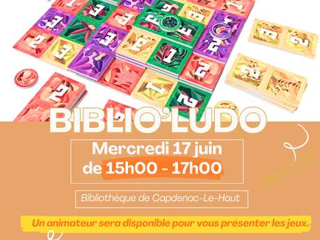Biblio'Ludo à la bibliothèque de Capdenac-le-Haut