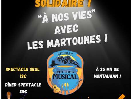 Dîner spectacle "A nos vies"