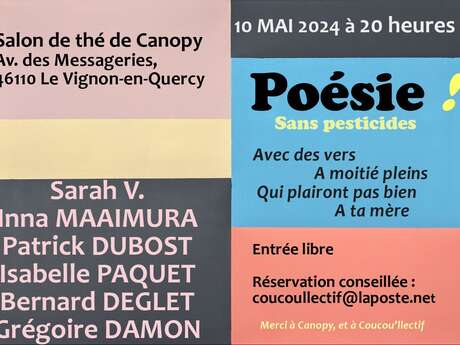 Soirée poésie sans pesticides