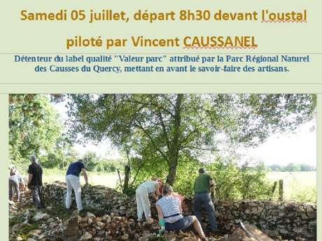 Initiation à la réfection de murets en pierre sèche