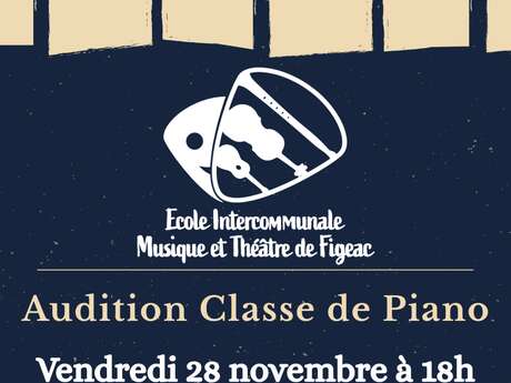 Audition classe de piano avec l'école de musique intercommunale de Figeac