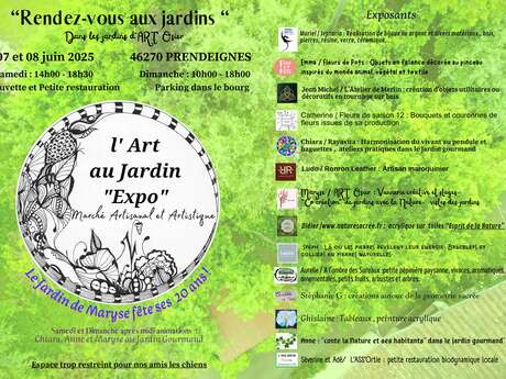 Fête des jardins à Prendeignes "l'Art au Jardin, expo"