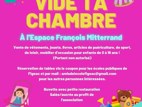 Vide ta chambre des amis de l'école à Figeac