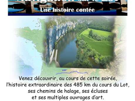 Conférence à Capdenac-Gare, navigation sur le Lot : une histoire contée