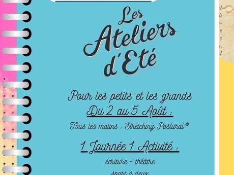 Atelier photo, découpage, collage dans le cadre des ateliers d'été  de Monceaux-sur-Dordogne