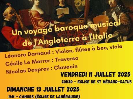 Un voyage baroque musical de l’Angleterre à l’Italie