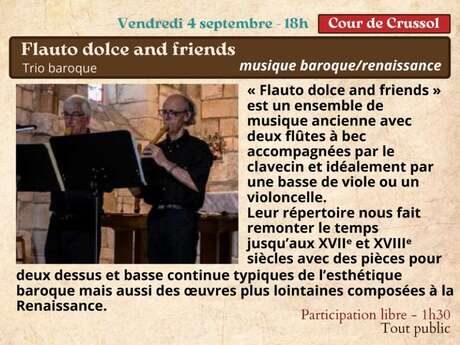 Festival Re-naissance à Figeac : concert "Flauto dolce and friends"