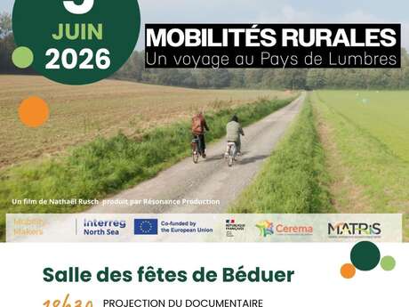 Ciné débat à Béduer : Mobilités rurales, un voyage au Pays de Lumbres