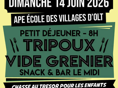 Vide-greniers et déjeuner tripoux à Balaguier d’Olt