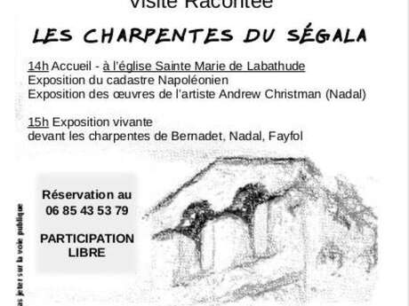 Visite racontée à Labathude : les charpentes du Ségala
