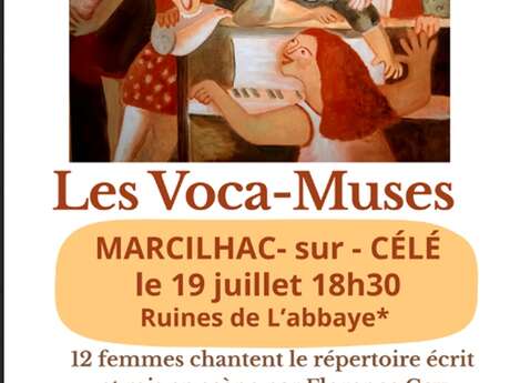 Concert groupe vocal Les Voca-Muses  à l’abbaye de Marcilhac sur Célé