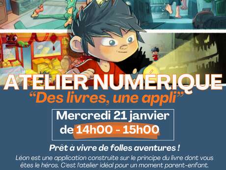 Atelier Numérique : “Des livres, une appli” à la bibliothèque de Capdenac-Le-Haut