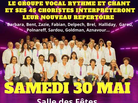 Concert Rythme et Chant à Bagnac-sur-Célé : chansons variétés françaises