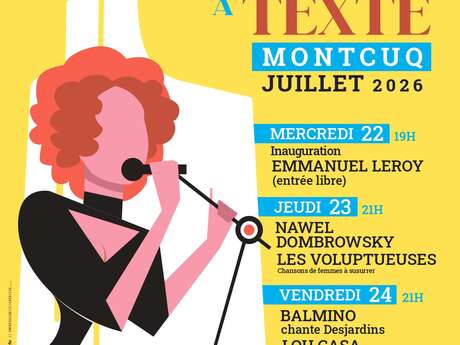 Festival de la Chanson à Texte de Montcuq : Soirée d'ouverture