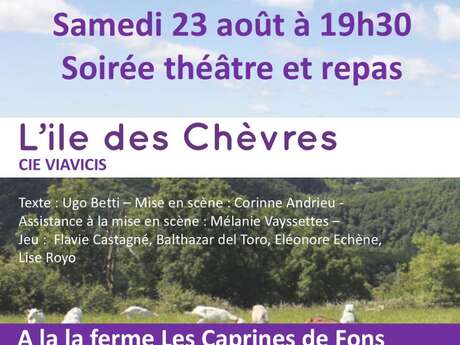 Théâtre dans les fermes : l’Île des Chèvres à Fons