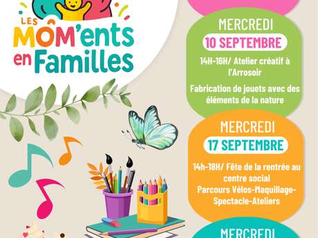 Les Mom’ents Familles  au centre social à Figeac