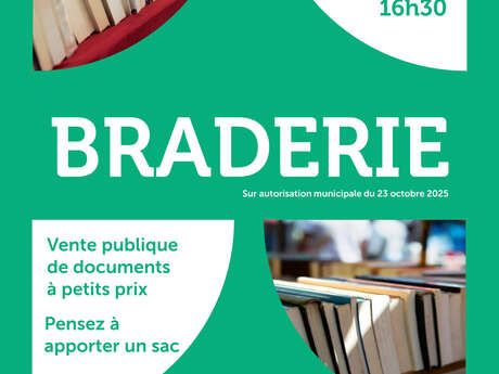 Braderie à la médiathèque du Grand Cahors