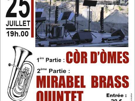 Concert "cuivres" à la carrière de Bagnac-sur-Célé