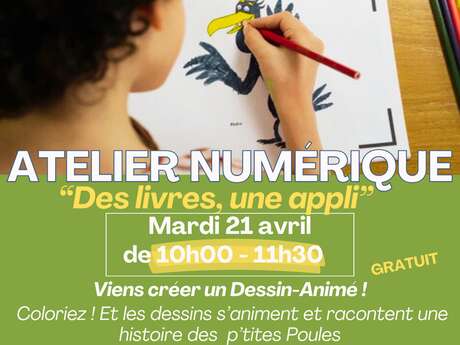 Atelier Numérique : “Des livres, une appli” à la bibliothèque de Capdenac-Le-Haut