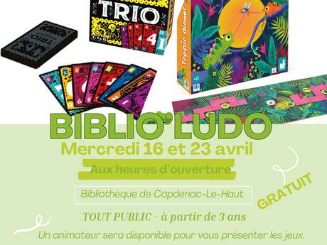 Jeux de société, bibliothèque de Capdenac-le-Haut