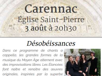 Concert "Désobéissances" Les Elancés