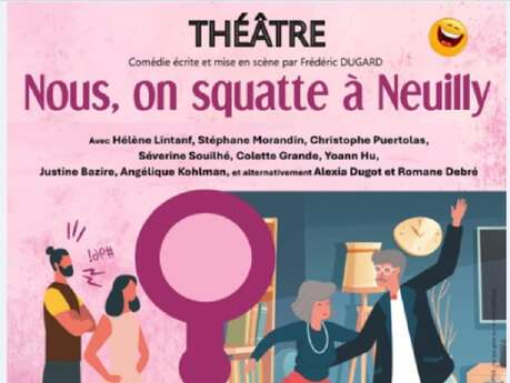 Soirée théâtre à Anglars : "Nous, on squatte à Neuilly"