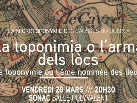 Conférence à Sonac : la toponymie ou l’âme nommée des lieux