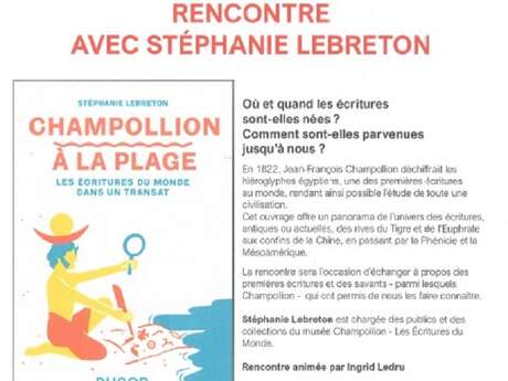 Rencontre avec Stéphanie Lebreton au Livre en Fête à Figeac