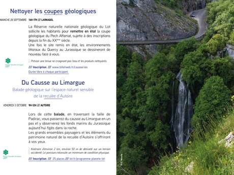 Nettoyer les coupes géologiques à Larnagol Nettoyer les coupes géologiques à Larnagol