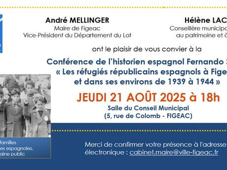 Conférence « Les réfugiés républicains espagnols à Figeac »