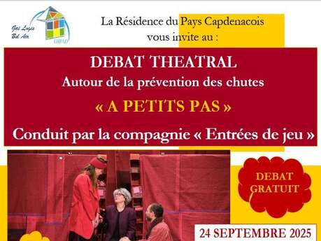 Débat théâtral « À petits pas » à Capdenac-Gare
