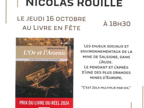 Rencontre dédicace avec Nicolas rouillé au Livre en Fête à Figeac