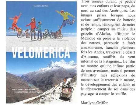 Projection du film Vélomérica à Capdenac-Gare