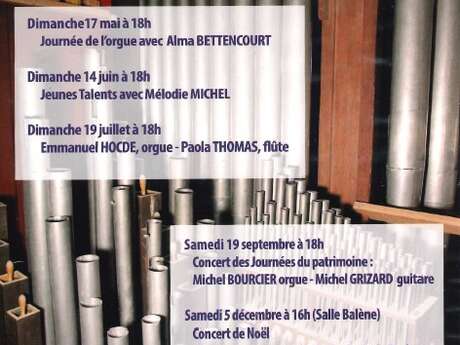 Concert du Patrimoine des Amis des orgues à Figeac