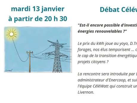 Soirée-débat Céléwatt au Caf'Causse d'Assier