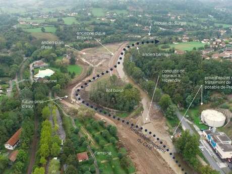 Visite du chantier du Surgié à Figeac