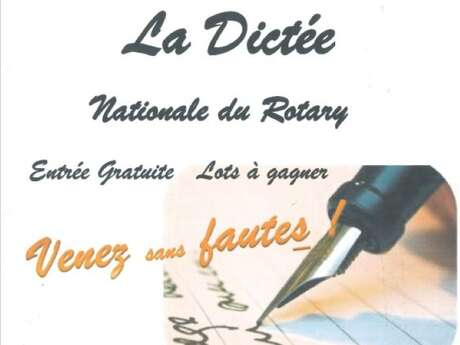La dictée nationale  avec le Rotary Club Figeac