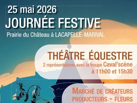 Marché  de créateurs - producteurs et spectacle équestre à Lacapelle Marival