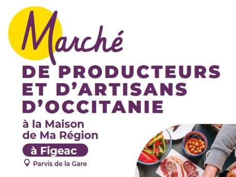 Marché de producteurs et d’artisans d’Occitanie à Figeac