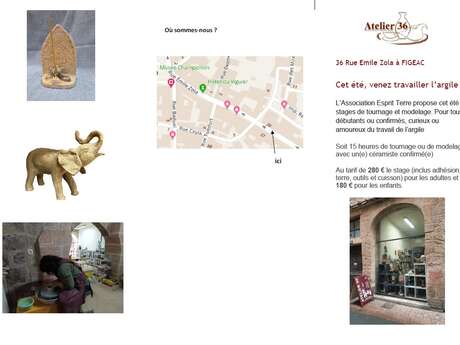 Stage poterie à Figeac avec Esprit Terre