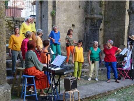 Concert groupe vocal « Les Voca-Muses » à l’abbaye de Marcilhac sur Célé