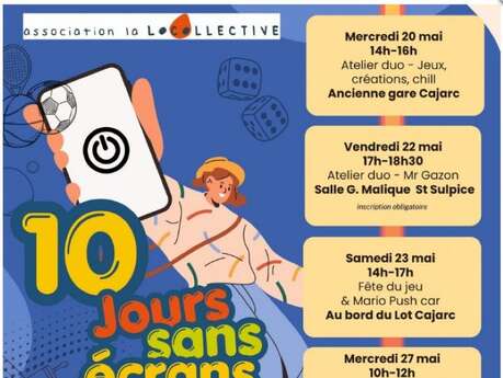 10 Jours sans écran à Cajarc