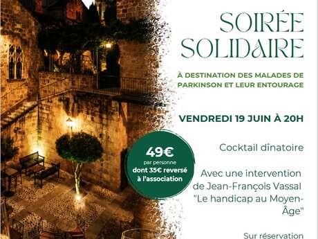 "Soirée solidaire Parkinson, Hôtel Viguier du Roy Figeac