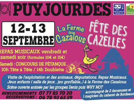 La fête des cazelles à la Ferme Des Cazalous à Puyjourdes
