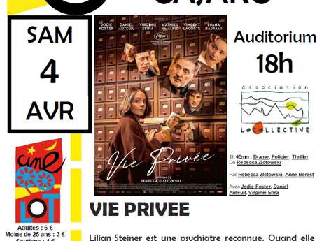 Ciné-Lot à Cajarc : "Vie privée"
