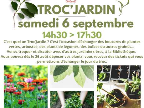 Troc jardin, Venez troquer ! Bibliothèque de Capdenac-le-Haut