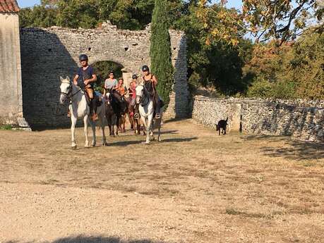 Randonnée équestre à La Chapelle-aux-Saints